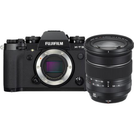 FUJIFILM X-T3 Mirrorless Digital Camera with 16-80mm Lens Kit (Black)